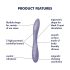 Satisfyer G-Spot Flex 2 - wodoodporny wibrator na G-punkt z akumulatorem (fioletowy)
