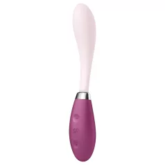   Satisfyer - wibrator do punktu G ładowany USB - silikon różowo-czerwony