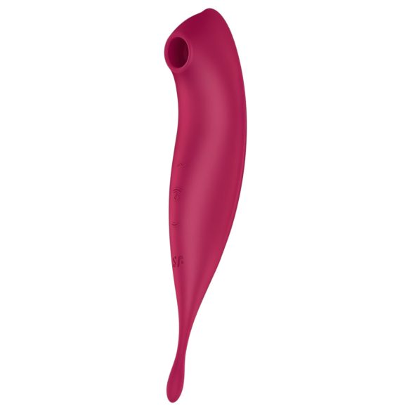 Satisfyer Twirling Pro - wibrator do łechtaczki 2w1 - czerwony