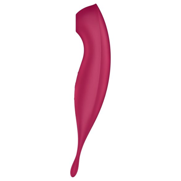Satisfyer Twirling Pro - wibrator do łechtaczki 2w1 - czerwony