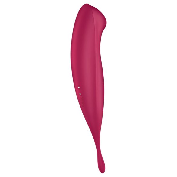 Satisfyer Twirling Pro - wibrator do łechtaczki 2w1 - czerwony