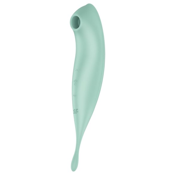 Satisfyer Twirling Pro - inteligentny wibrator 2w1 do łechtaczki (miętowy)