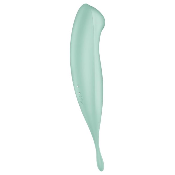 Satisfyer Twirling Pro - wibrator 2w1 do łechtaczki - silikon miętowy