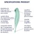Satisfyer Twirling Pro - inteligentny wibrator 2w1 do łechtaczki (miętowy)
