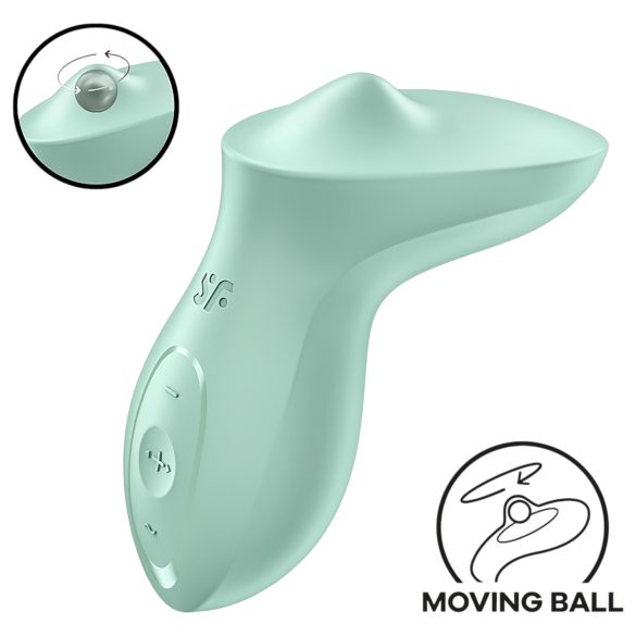 Satisfyer Exciterrr - obrotowy masażer łechtaczki z koralikami (zielony)