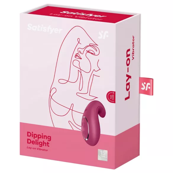Satisfyer - wibrator łechtaczkowy akumulatorowy - czerwony