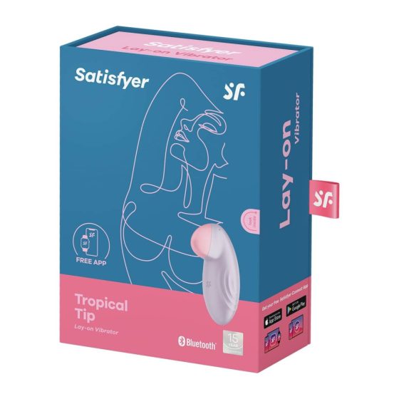 Satisfyer Tropical Tip - inteligentny wibrator łechtaczkowy z możliwością ładowania (fioletowy)