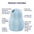 Satisfyer Pro To Go 1 - falujący stymulator łechtaczki (niebieski)