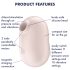 Satisfyer Pro To Go 2 - Stymulator łechtaczki z falami powietrza (beżowy)