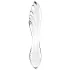 Satisfyer Dazzling Crystal 1 - szklany dildo dwustronny - przezroczysty