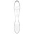Satisfyer Dazzling Crystal 1 - dwustronne szklane dildo (przezroczyste)