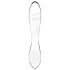 Satisfyer Dazzling Crystal 1 - szklany dildo dwustronny - przezroczysty