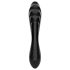 Satisfyer Dazzling Crystal 1 - dwustronne szklane dildo (czarne)