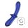 Satisfyer Double Crystal - dwustronne szklane dildo (niebieski)