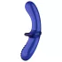 Satisfyer Double Crystal - dildo szklane dwustronne - niebieski