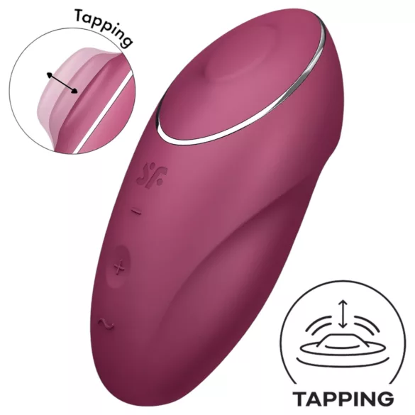 Satisfyer - wibrator i stymulator łechtaczki 2w1 - czerwony