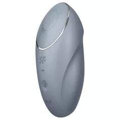   Satisfyer Tap & Climax 1 - wibrator do łechtaczki 2w1 - szary
