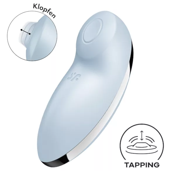 Satisfyer Tap & Climax 2 - stymulator łechtaczki i wibrator 2w1 - niebieski