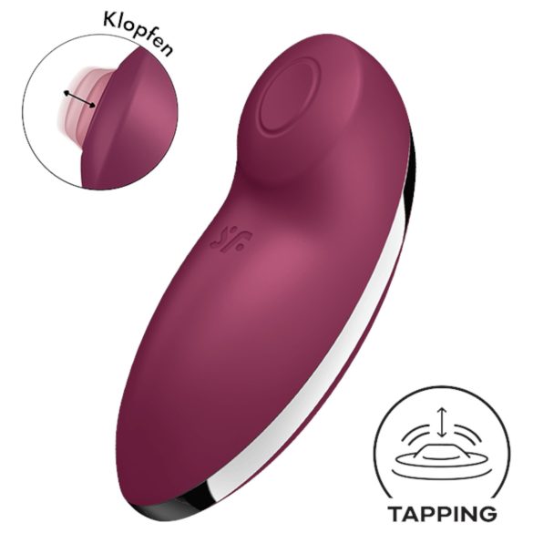 Satisfyer Tap & Climax 2 - 2w1 stymulator i wibrator łechtaczkowy (czerwony)