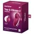 Satisfyer Tap & Climax 2 - 2w1 stymulator łechtaczki i wibrator (czerwony)