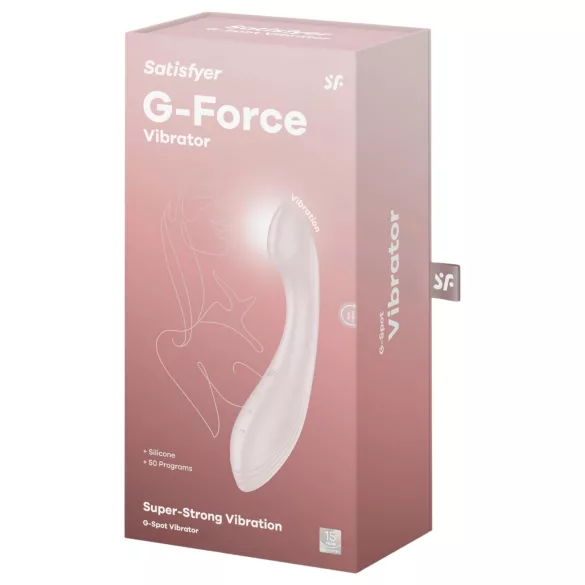 Satisfyer G-Force - wibrator do punktu G - wodoodporny, akumulatorowy - beżowy