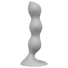 Satisfyer Triple Ball-R - dilda z koralikami - szary