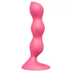   Satisfyer Triple Ball-R - wibrujące kulki analne - perełki - silikon - różowy