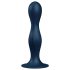 Satisfyer Double Ball-R - dildo waginalne wagowe - silikon - niebieski