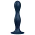 Satisfyer Double Ball-R - dildo waginalne wagowe - silikon - niebieski