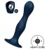Satisfyer Double Ball-R - dildo waginalne wagowe - silikon - niebieski