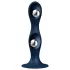 Satisfyer Double Ball-R - dildo waginalne wagowe - silikon - niebieski