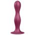 Satisfyer Double Ball-R - przyssawkowy obciążony dildo (czerwony)