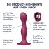 Satisfyer Double Ball-R - przyssawkowy obciążony dildo (czerwony)