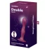 Satisfyer Double Ball-R - dildo z przyssawką - wagowy - czerwony