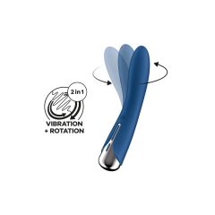   Satisfyer Spinning Vibe 1 - obrotowy wibrator punktu G (niebieski)