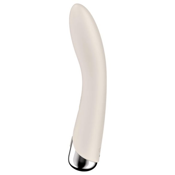 Satisfyer Spinning Vibe 1 - wibrator do punktu G z obrotową główką - beżowy