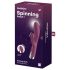 Satisfyer Spinning Rabbit 1 - obrotowy wibrator z uchwytem łechtaczkowym (czerwony)