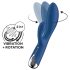 Satisfyer Spinning Rabbit 1 - wibrator z obracającym się króliczkiem (niebieski)
