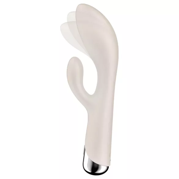 Satisfyer Spinning Rabbit 1 - wibrator z obrotowym ramieniem łechtaczkowym (beżowy)