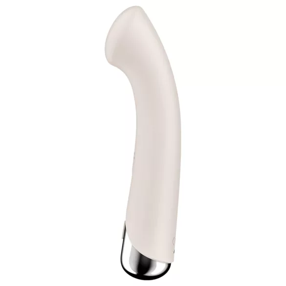 Satisfyer - wibrator rotacyjny do punktu G - obracająca się głowica - beżowy