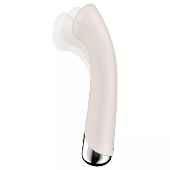 Satisfyer - wibrator rotacyjny do punktu G - obracająca się głowica - beżowy