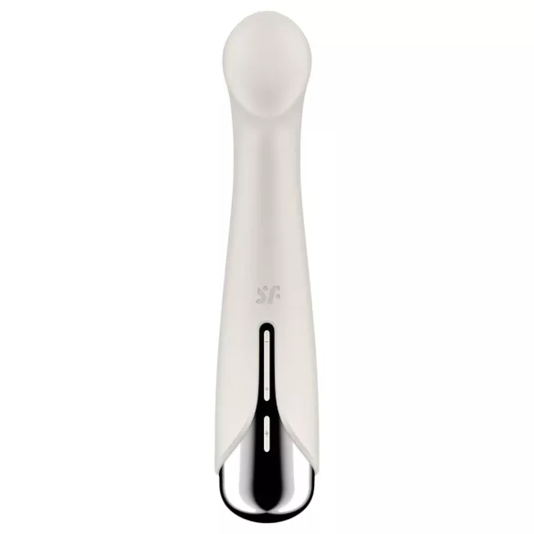 Satisfyer - wibrator rotacyjny do punktu G - obracająca się głowica - beżowy