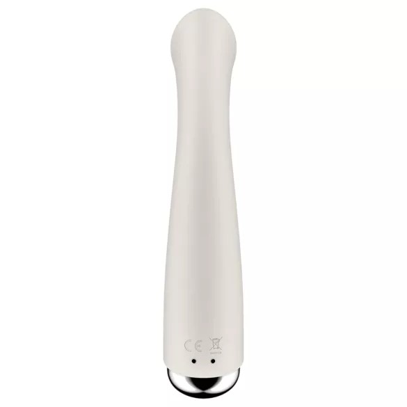 Satisfyer - wibrator rotacyjny do punktu G - obracająca się głowica - beżowy