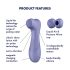 Satisfyer Pro 2 Gen3 – akumulatorowy masażer łechtaczki (fioletowy)