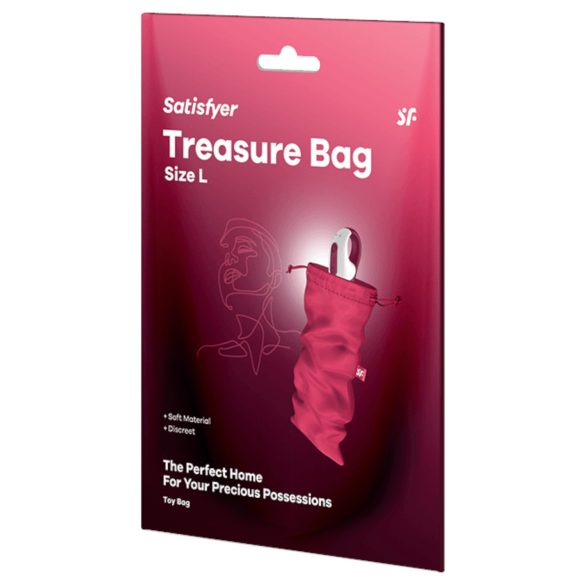 Satisfyer Treasure Bag L - torba na przechowywanie - duża (różowa)
