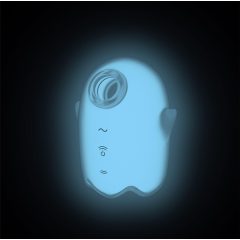   Satisfyer Glowing Ghost - świecący irygator łechtaczki z falą powietrza (biały)