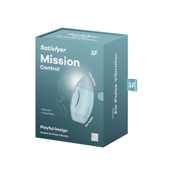 Satisfyer Mission Control - ładowalny powietrzny stymulator łechtaczki (niebieski)