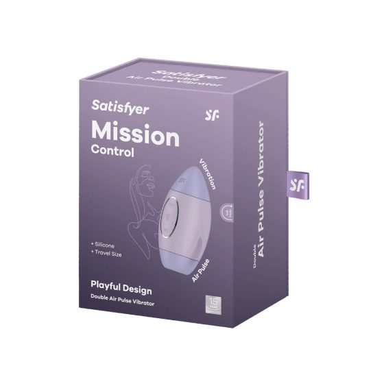 Satisfyer Mission Control - ładowalny, powietrzny stymulator łechtaczki (fioletowy)