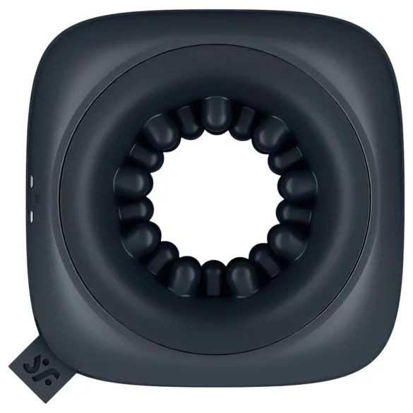 Satisfyer Ring Stroker - akumulatorowy, wibrujący masturbator (czarny)