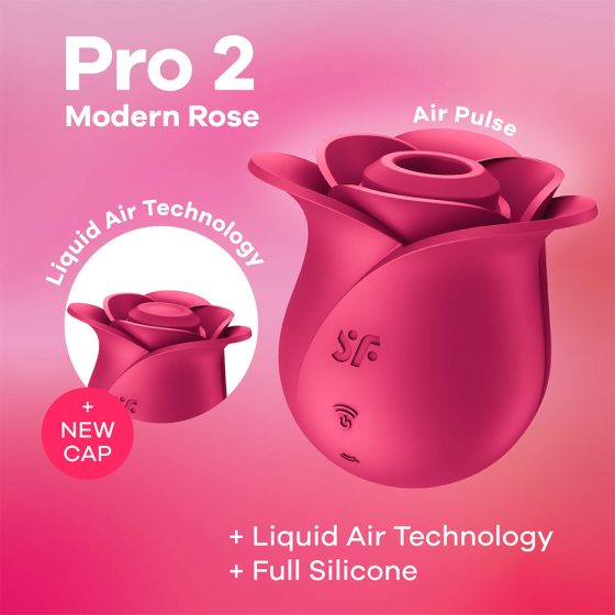 Satisfyer Pro 2 Rose Modern - ładowalny powietrzny stymulator łechtaczki (czerwony)